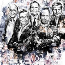 LEITWÖLFE DER SCHWEIZER PRIVATE-EQUITY-SZENE Daniel Flaig (Capvis), Dieter Scheiff (Ufenau), Roberto Paganoni (LGT Capital Partners), Christian Sinding (EQT) und Alfred Gantner (Partners Group, v.l.) haben der Branche ihren persönlichen Stempel aufgesetzt.
