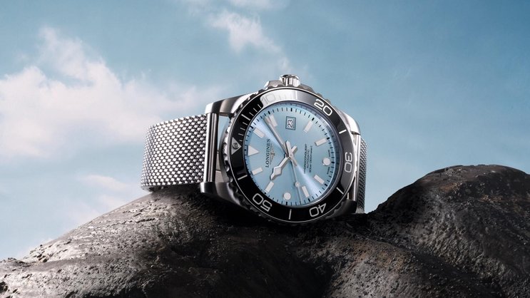 Longines lanciert neue HydroConquest-Modelle mit Milanese-Armband. Die eleganten Metallgeflecht-Bänder bieten höchsten Tragekomfort und einen technischen Look.