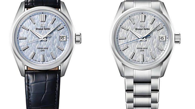 Grand Seiko SLGB001: Das Platinmodell mit eisblauem Zifferblatt ist auf 80 Stück limitiert und kostet 42'000 Fr. (aus Titan 12'000 Fr.).