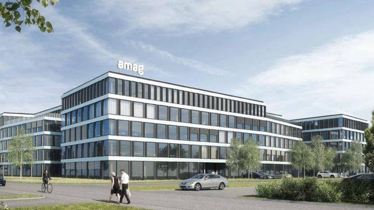 Amag: So soll der künftige Hauptsitz in Baar ZG aussehen.