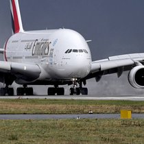 Landung eines Airbus A380: Die Produktion des grössten Passagierjets der Welt ist bald Geschichte.