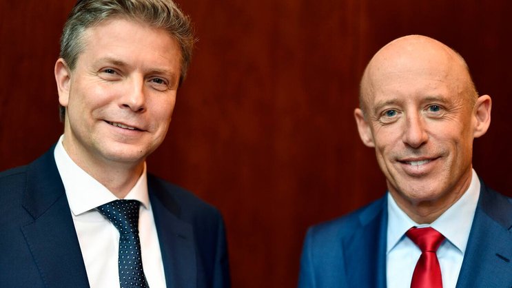 Vize-Präsident Pascal Gantenbein (l.) hat Patrik Gisel offenbar zum sofortigen Rücktritt gedrängt.