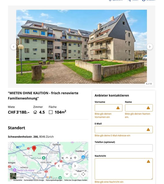 Beim heutigen Mietzinsniveau sind als Kaution rasch einmal um die 10'000 Franken oder mehr fällig.
