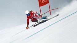 Frauen-Abfahrt an den letzten Olympischen Winterspielen 2022 in Beijing. Im Februar startet Olympia 2026 in Italien.