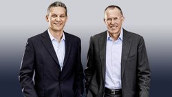 Gut erholt: Arnd Kaldowski (l.) und Präsident Robert Spoerry sind mit Sonova wieder auf Wachstumskurs.