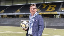 YB-Präsident Hanspeter Kienberger im Berner Wankdorf-Stadion, wie die YB-Fans ihr Stade de Suisse heute noch nennen.