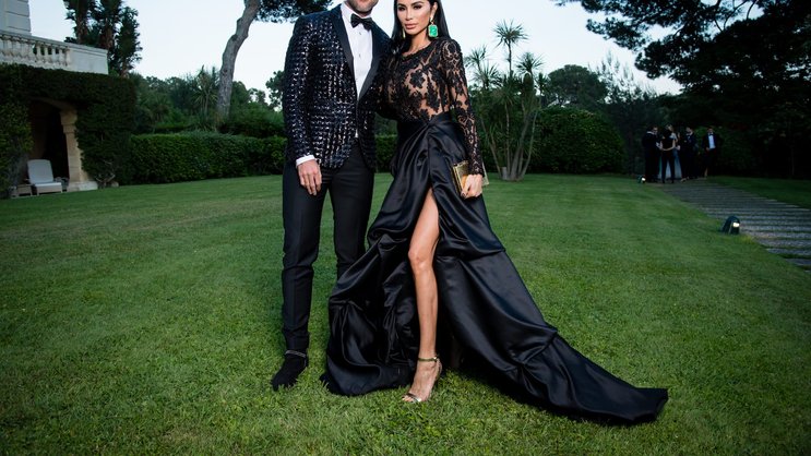 Philipp Plein: Der Designer mit Morgan Osman an einer Gala in Cannes.