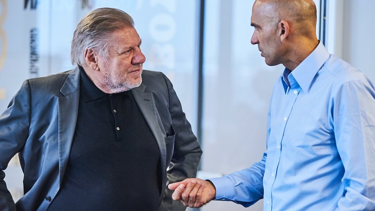 Jürg Marquard und Bijan Khezri, Aufnahme aus dem Jahr 2018.