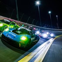 Seriensieger: Beim Rolex-24-Rennen in Dayton ist Porsche der erfolgreichste Teilnehmer. Zwei 911 GT3 in 2023.