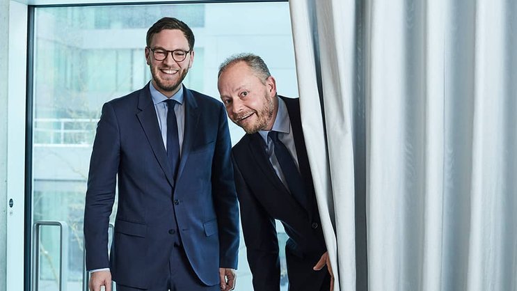 So sehen Sieger aus: Alex Tobler (links) und Marcel Rickli von der BEKB im Placid Hotel Zürich. Das Team versuchte, möglichst alle Wünsche des Kunden abzudecken.