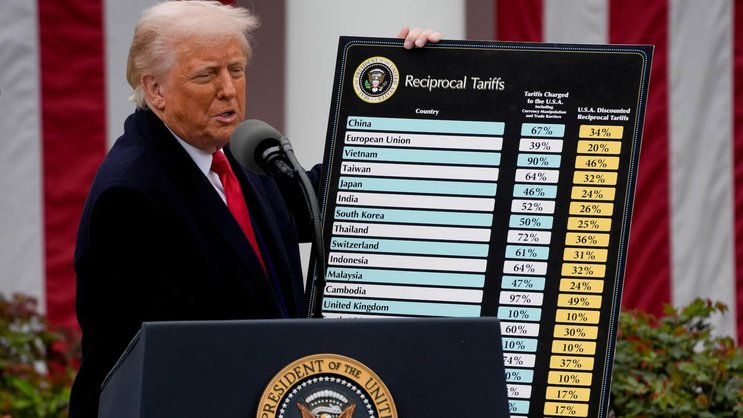 Donald Trump zündete am sogenannten Liberation Day ein Zollfeuerwerk.