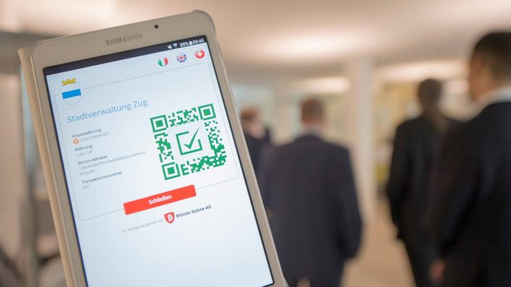 Bitcoin: Fortschrittliche Stadtverwaltung in Zug. Keystone
