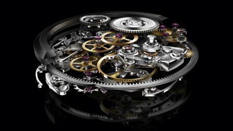 Zahnräder, Brücken, Wellen: Manufakturwerk von Carl F. Bucherer