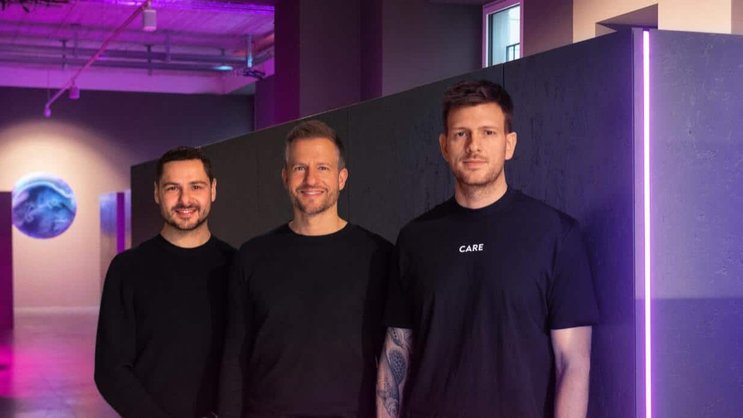 Gründerteam Ertan Wittwer (37), Marcel Kubli (36) und Ion Haab (32, v.l.) starteten ihr neues Unternehmen Care.