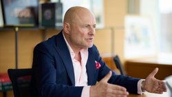 Georges Kern, Chef der Uhrenmarke Breitling im Interview in Grenchen Mitte Mai 2025.