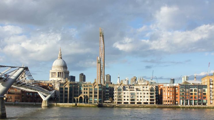 Soll die Grenzen der Holzbaukunst sprengen: der Oakwood Tower. PLP Architecture