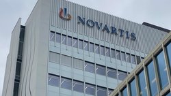 Am Novartis-Hauptsitz in Basel.
