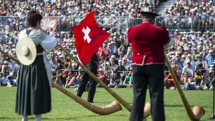 Ruhm und Ehre wäre den Erfindern der Nationalhymne gewiss, reich werden sie aber nicht.Keystone