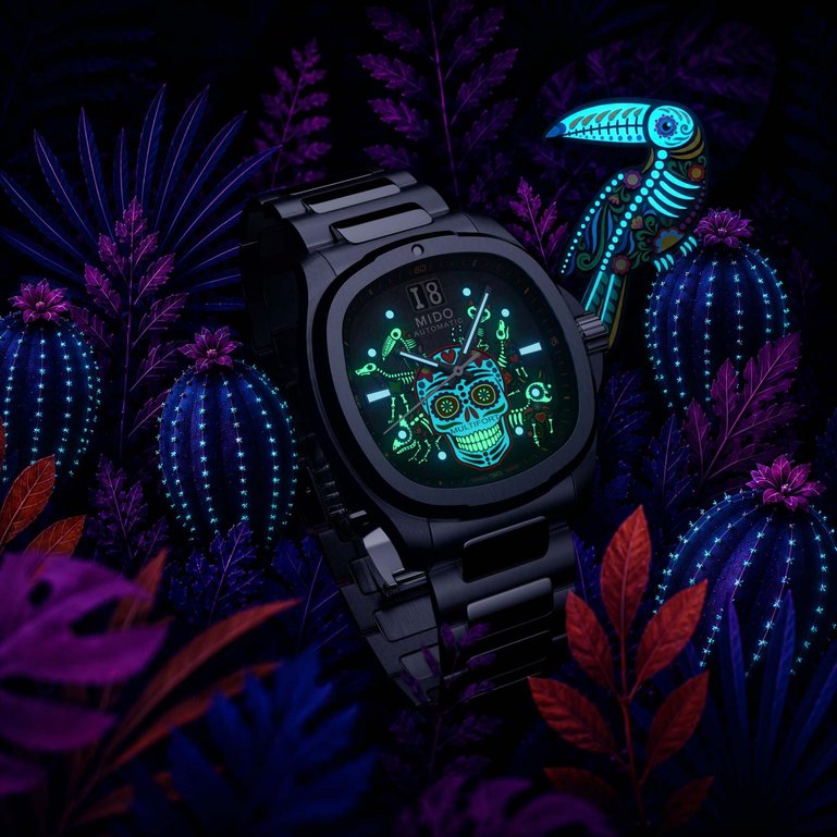 Zwölf Lackfarben und drei Sorten Super-LumiNova.