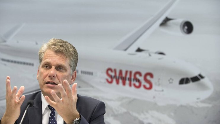 «Der starke Franken ist für Swiss harte Tatsache»: Swiss-Chef Harry Hohmeister. Keystone