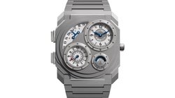 Die Octo Finissimo Dual Time x Vianney Halter in Titan.