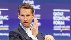 Steffen Meister, Verwaltungsratspräsident von Partners Group, bei einem Auftritt am Qatar Economic Forum in Doha im Mai 2024.