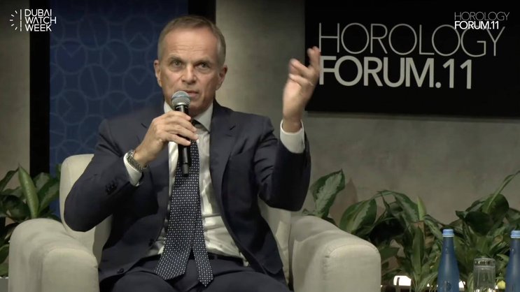 Seltener öffentlicher Auftritt: Rolex-CEO Jean-Frédéric Dufour am 19. November in Dubai.