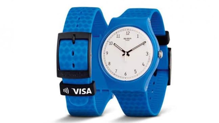 Swatch Bellamy: Die Bezahluhr kann die Uhrzeit anzeigen und bezahlen. Swatch