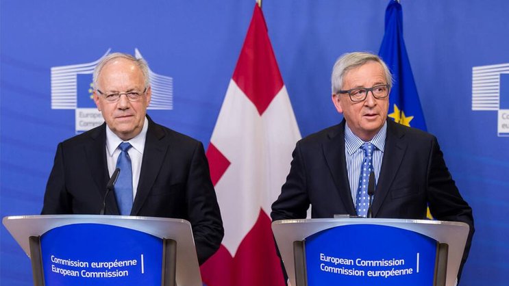 In der Sackgasse: Johann Schneider-Ammann (l.) und Jean-Claude Juncker.