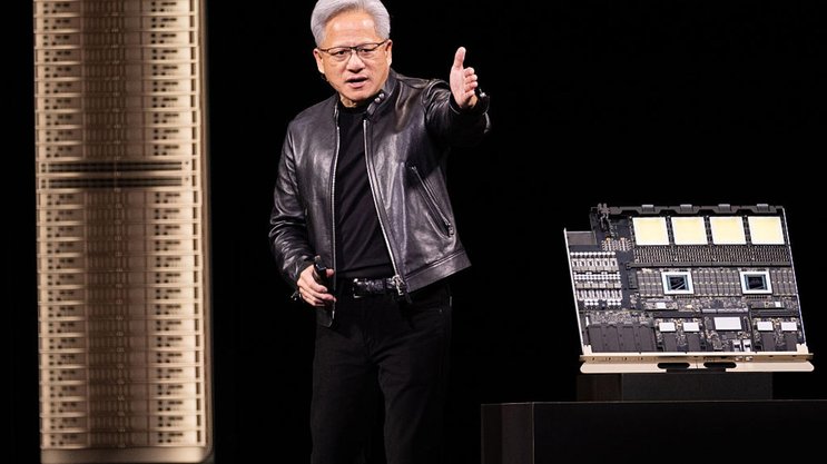 Trägt dazu bei, dass viele KI-Unternehmen zunehmend miteinander verflochten sind: Nvidia-Vorstandschef Jensen Huang.