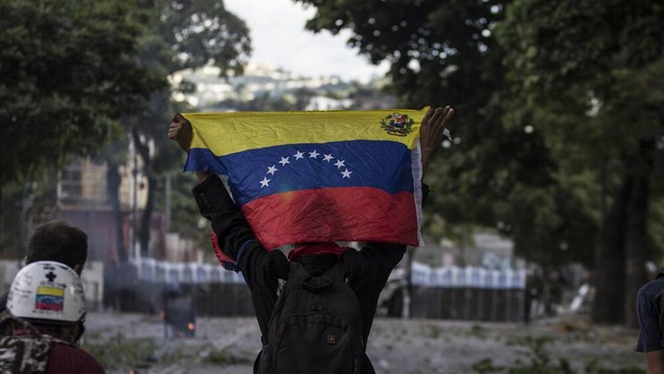 Protest in Venezuela: Das Land leidet unter seiner Ölabhängigkeit. Keystone