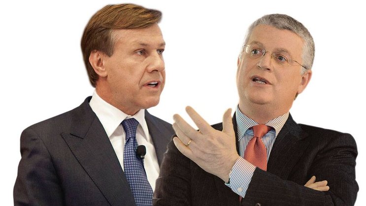 Verwöhnen ihre Aktionäre mit hohen Ausschüttungen: «Zürich»-CEO Martin Senn (l.) und Pascal Kiener, CEO Banque Cantonale Vaudois
