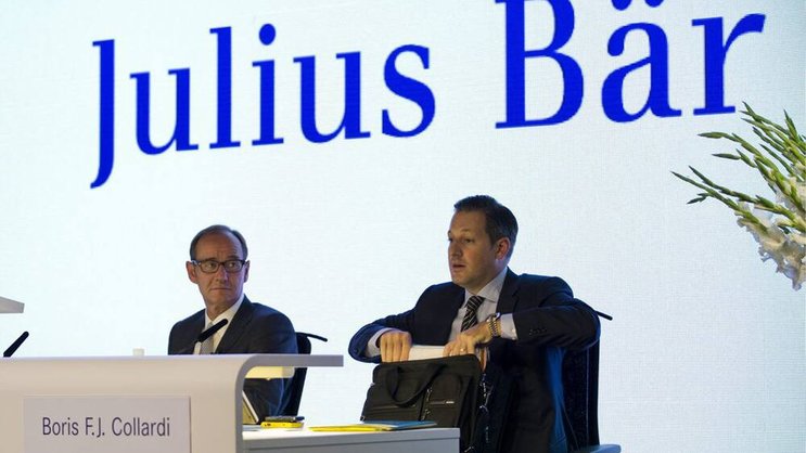 Julius-Bär-Präsident Daniel Sauter (l.): Zurückhaltung bezüglich Coutts-Übernahme. Keystone