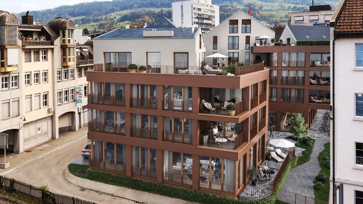 Im «Jakobspark» in Rorschach SG entstehen 29 neue Wohnungen.