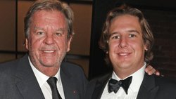 Vater und Sohn: Anton (rechts) und Johann Rupert an einer Gala der Uhrenmarke IWC.