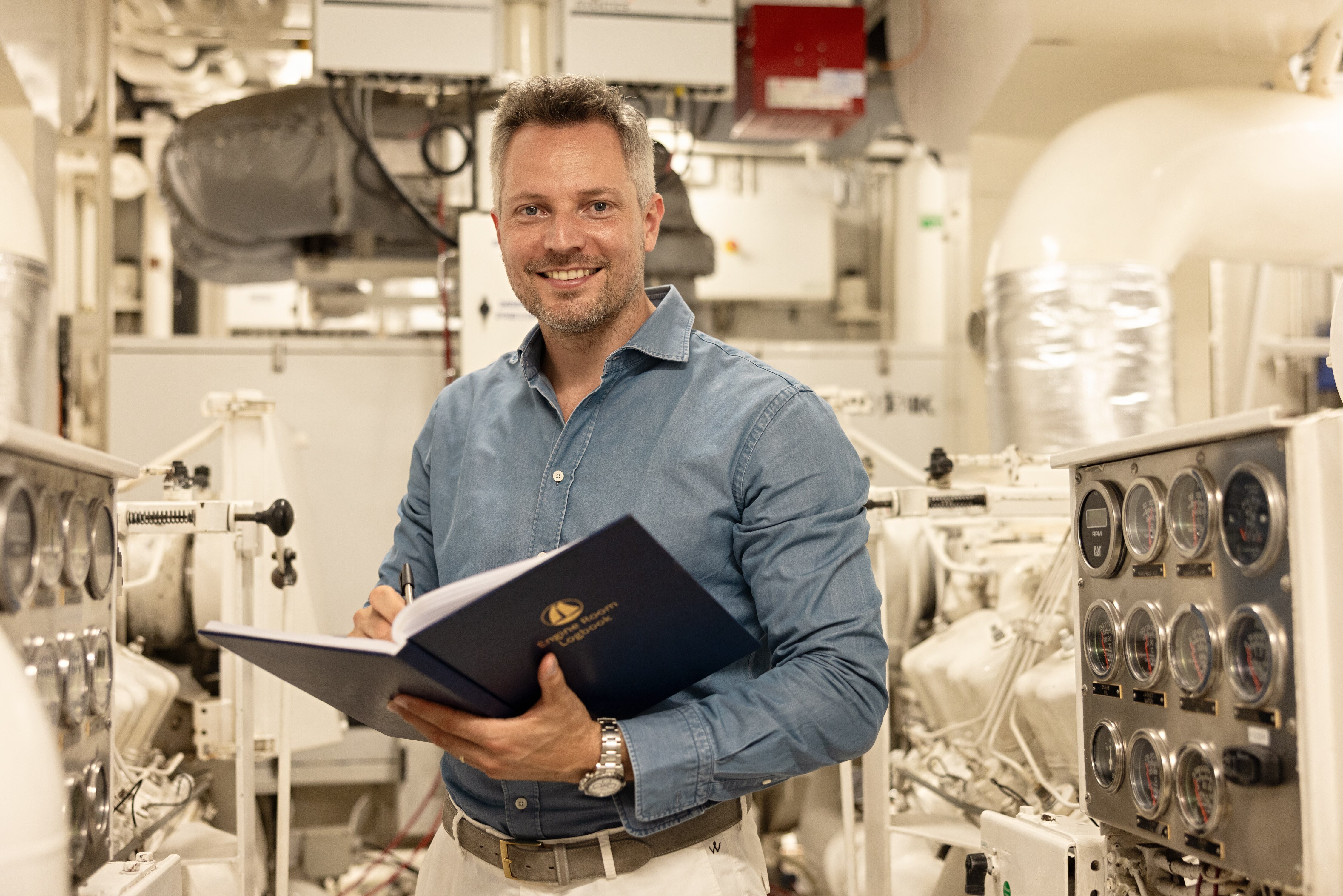 Im Maschinenraum der Yacht: Cornelius Kistler lebt mit seiner Firma seinen Bubentraum.