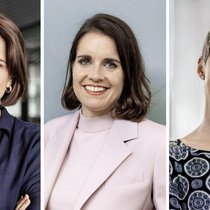 Für Géraldine Picaud (l.) von SGS und Ricarda Demarmels (M.) von Emmi war der CFO-Job das Sprungbrett zum CEO-Posten. Anna Manz verantwortet die Finanzen bei Nestlé.