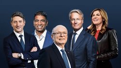 Die neuen Chefs verdienen weniger als ihre Vorgänger: Roberto Cirillo, Vas Narasimhan, Vincent Ducrot, Björn Rosengren und Jennifer Morgan (v.l.n.r.).
