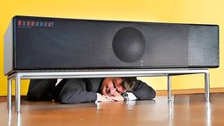 Zu gross fürs Wohnzimmer: Geneva Lab Sound System XXL.