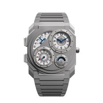 Die Octo Finissimo Dual Time x Vianney Halter in Titan.