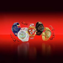 Swatch lanciert fürs chinesische neue Jahr gleich fünf Uhren mit Drachensujets.