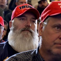 Eine Wahlkampfveranstaltung in Wasilia, Alaska, bei der Präsident Trump am Dienstag sprach. 