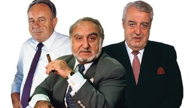 Manager der alten Garde (v.l.): Nikolaus Senn, Nicolas Hayek, Hans J. Bär.