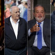 Gates, Ortega, Buffett und Slim: Sie sind Teil des exklusivsten Klubs der Welt.  Keystone