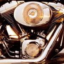 Das Herz von Harley-Davidson: legendärer V-Motor einer Fatboy.
