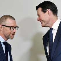 Bewährungsprobe: Guy Lachappelle (rechts), der Präsident im Rampenlicht, und sein CEO Heinz Huber, der Mann für die «Knochenarbeit im Innern».