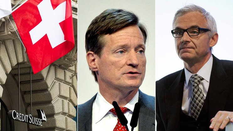 CS-Chef Dougan und VR-Präsident Rohner: Schuldspruch. Keystone