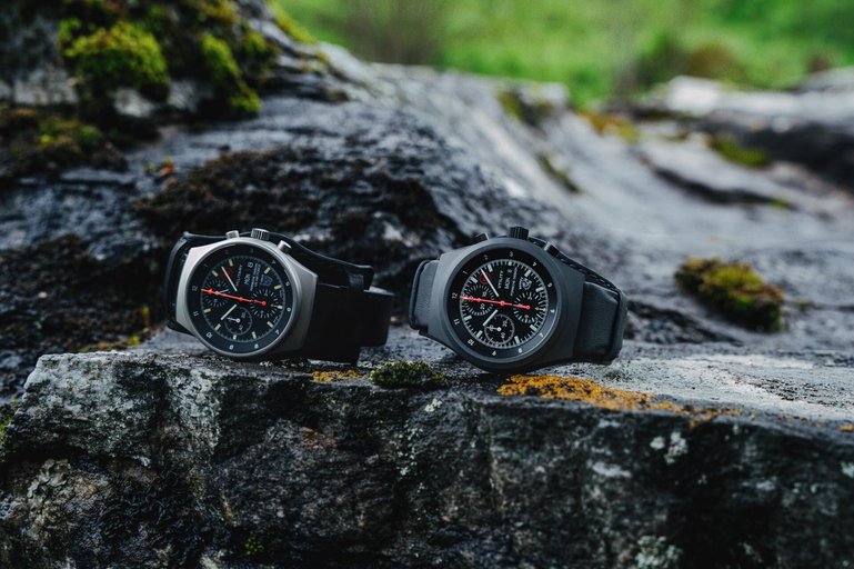 Die von Sammlern gesuchten Militäruhren legte Porsche Design im Jahr 2023 als robuste Utility-Modelle für den Outdoor-Bereich neu auf.