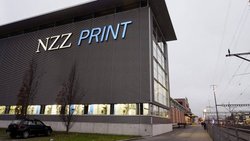 NZZ-Druckerei in Schlieren: Abschreiber von 55 Millionen Franken.  Keystone
