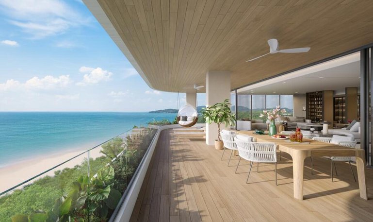 Luxuswohnung in der Überbauung Oceanus von Banyan Group Residences in Bang Tao, Phuket, Thailand.